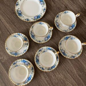 Royal Albert Moonlight Rose 
6 tea cups & 1 plate